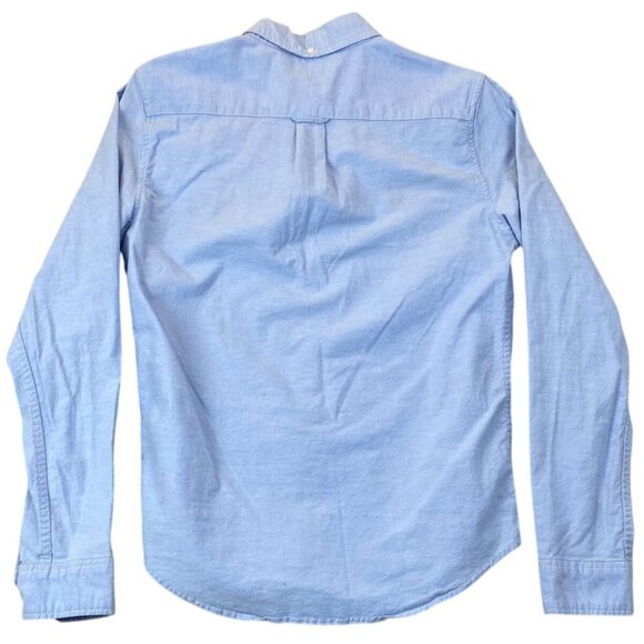 Aeropostale Mens Shirt Small Oxford Button Down Long Sleeve Casual Blue Classic - Picture 2 of 13